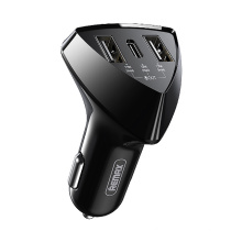 Remax Join Us   Three output interface 18W high power Type C Qc 3.0 Delicate Appearance Phone Usb Car Charger